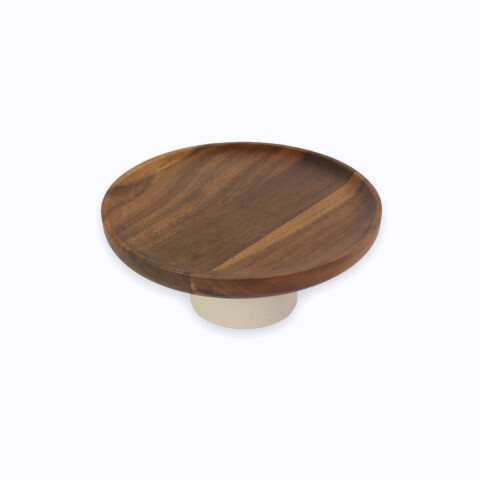 BANDEJA RED MADERA C/BASE 21.5X9.5CM Unica