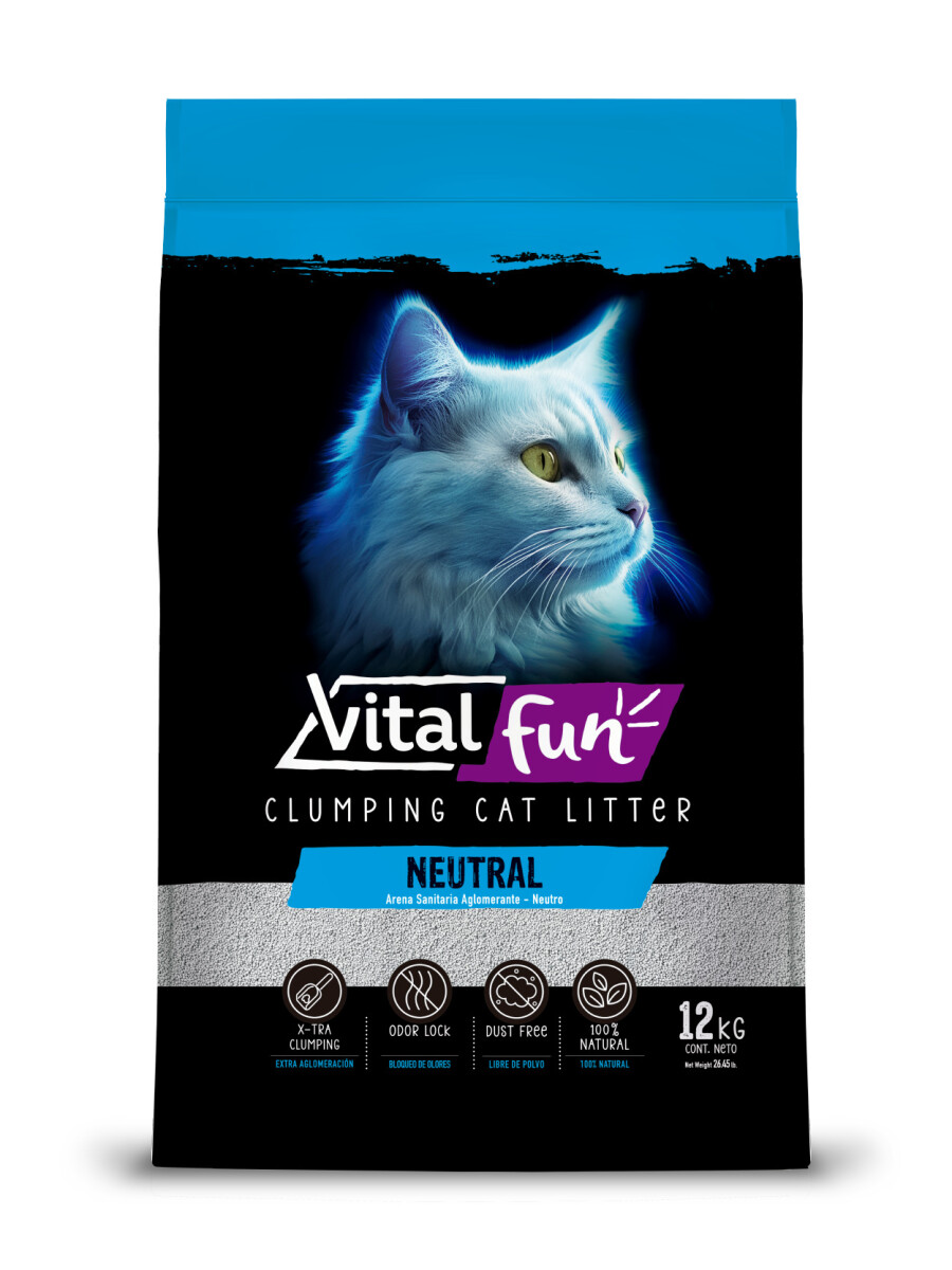 Piedra sanitaria para gato neutra Vital Fun 6kg 