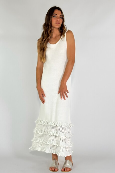 VESTIDO AZAHAR Blanco
