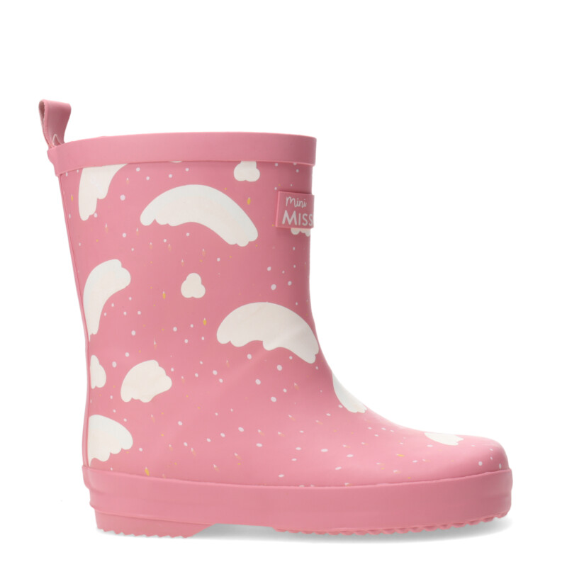 Bota de Niña MINI Miss Carol SHEPP de lluvia con dibujos Rosado