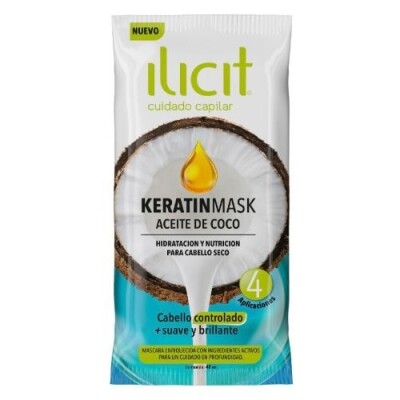 Máscara Capilar Ilicit Keratinmask Coco 40 Ml. Máscara Capilar Ilicit Keratinmask Coco 40 Ml.