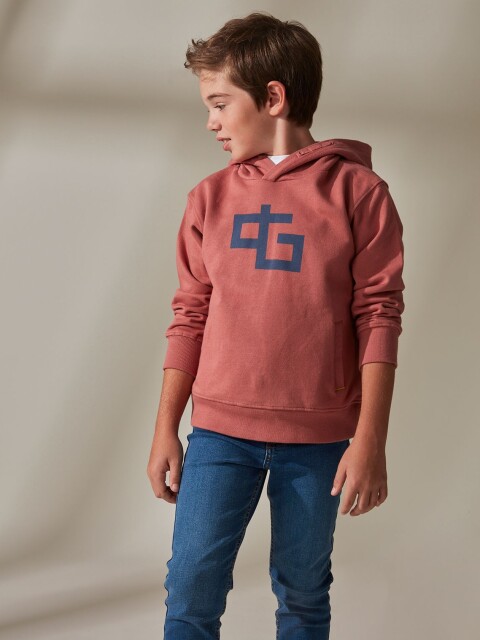 Sudadera Logo Grande Rosa