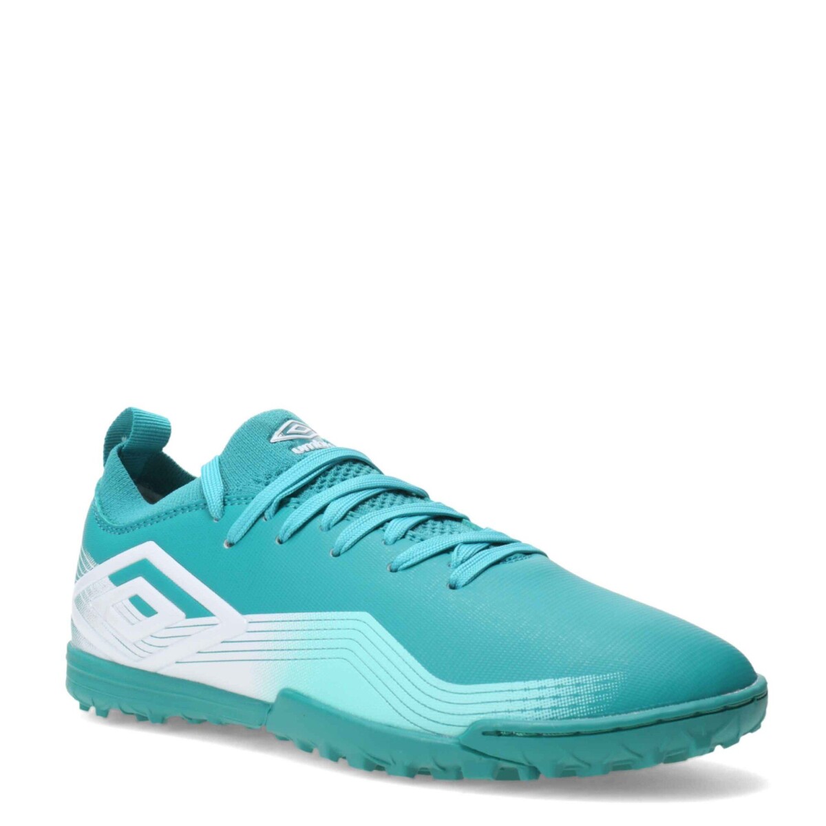 Championes de Fútbol 5 Infantiles Umbro Vibe TF - Turquesa Agua - Blanco 