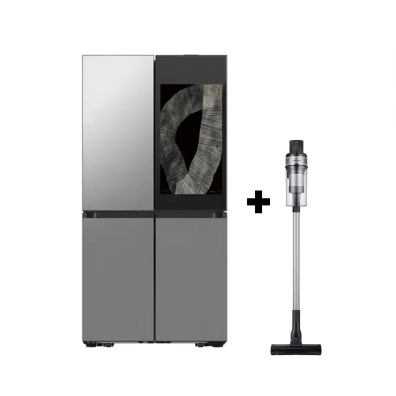 Heladera Samsung Bespoke French Door 699L Family Hub 32" con FlexZone y Dispensador RF29DB9950QD + Aspiradora de regalo Heladera Samsung Bespoke French Door 699L Family Hub 32" con FlexZone y Dispensador RF29DB9950QD + Aspiradora de regalo