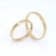 Par de alianzas cinta especial 2 mm oro 18k amarillo Par de alianzas cinta especial 2 mm oro 18k amarillo