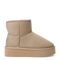 Botas de Mujer Miss Carol Pantu Uma Con Plataforma Beige Claro