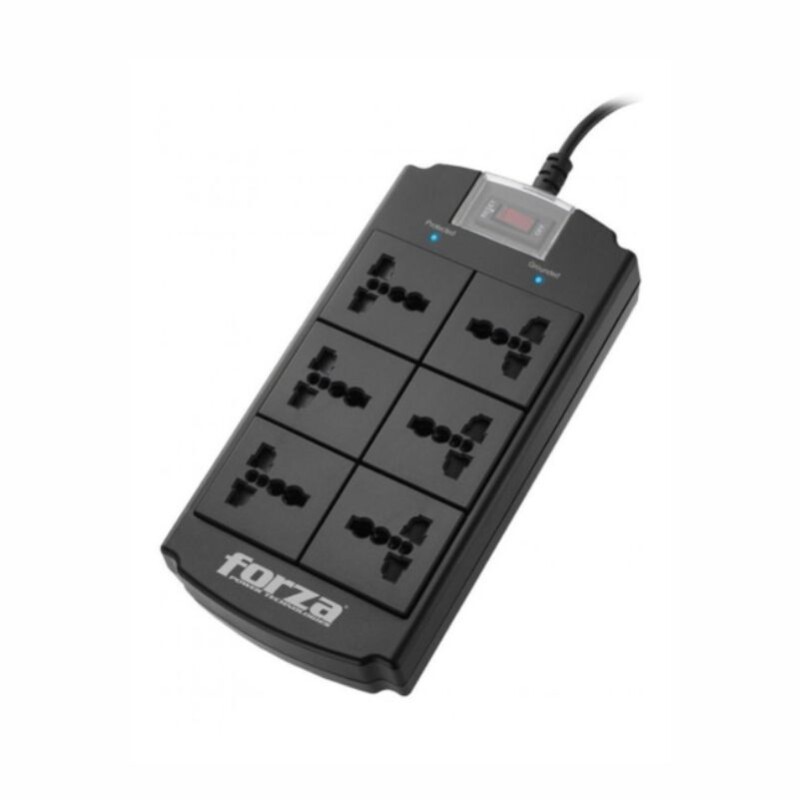 Alargue Zapatilla Universal Forza FSP-06MN 1800W Alargue Zapatilla Universal Forza FSP-06MN 1800W