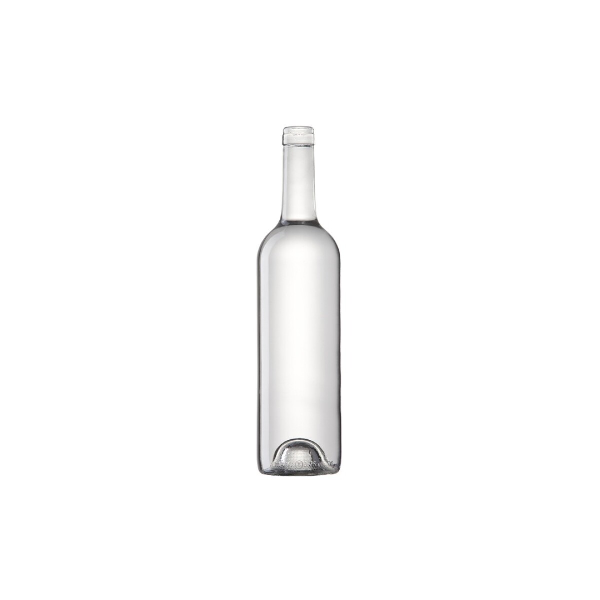 Botella de Vidrio Burdeos 750cc con Tapa 