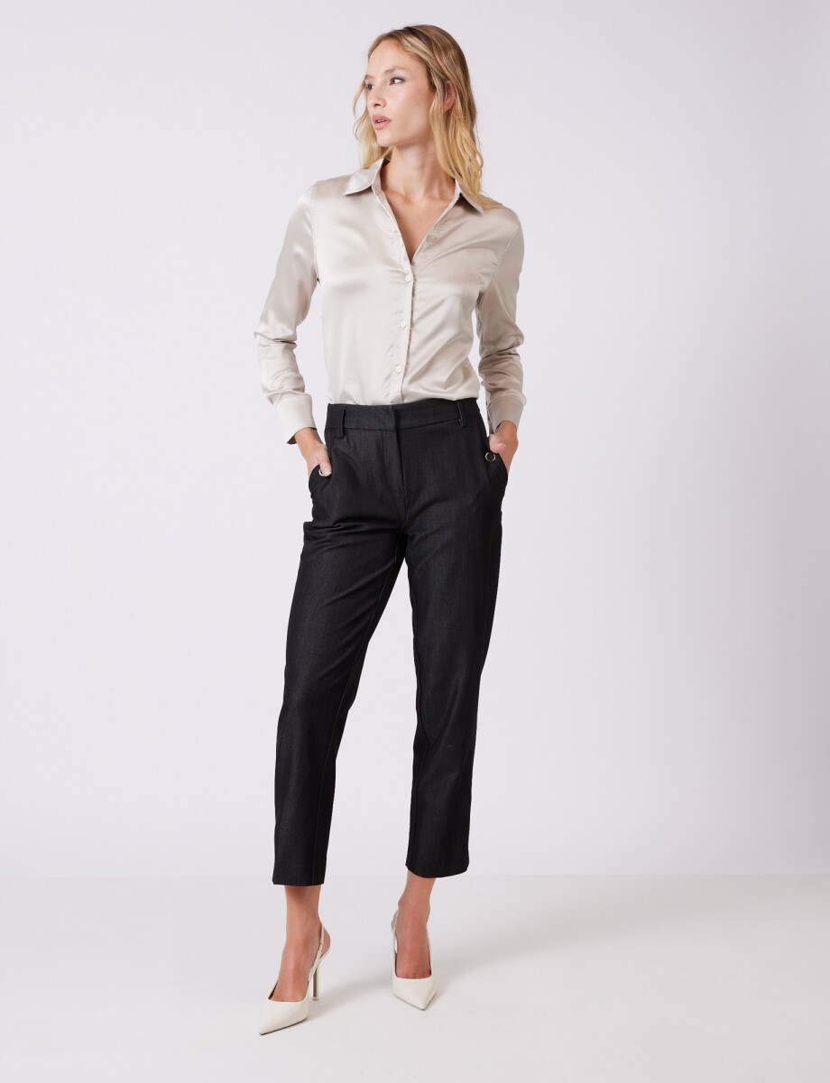 Pantalon Gabardina Ligera & Confort - Negro 
