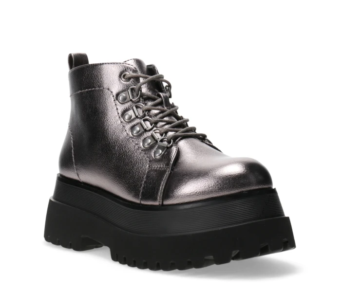 Bota GALILEA acordonada con plataforma Pewter