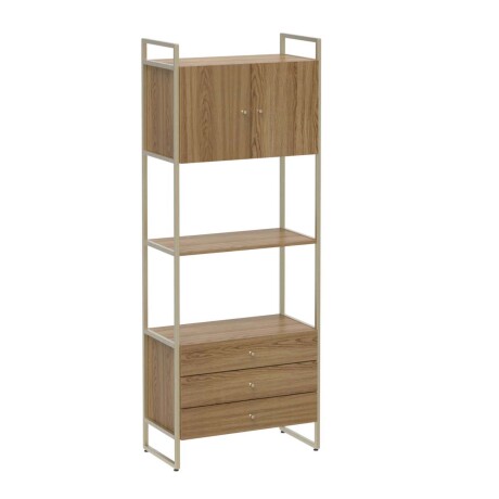 BIBLIOTECA MDF-Y-METAL VOSS