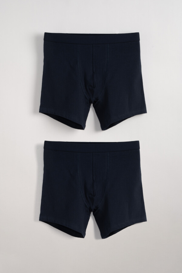 Boxer algodón largo Azul Marino