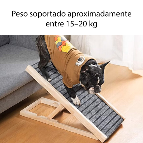 Rampa Para Mascotas Chica Plegable Liviana Compacta Gris