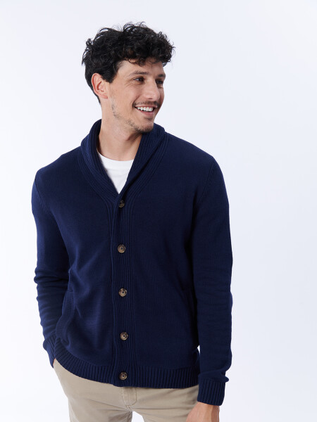 Cardigan tejido Azul Marino