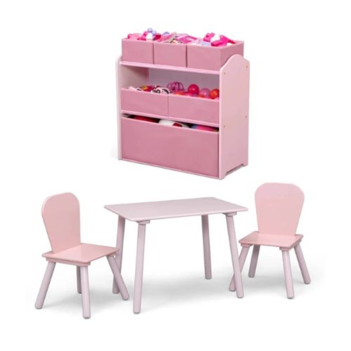 Set De Mesa Y Organizador - Rosado 