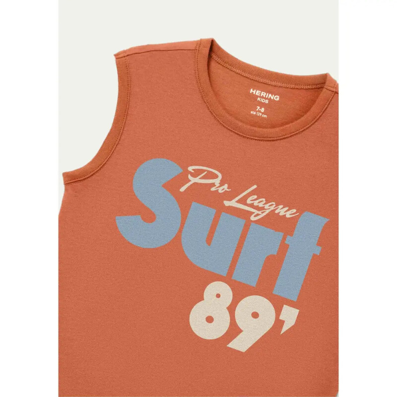 CAMISETA REGATA MASC LARANJA ESCURO