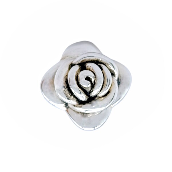 Anillo Flor-Plata 925 Inflada-Sin Piedra-AN3036 sinpiedra