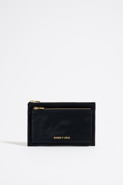 CARTERA DOBLE NYLON Negro