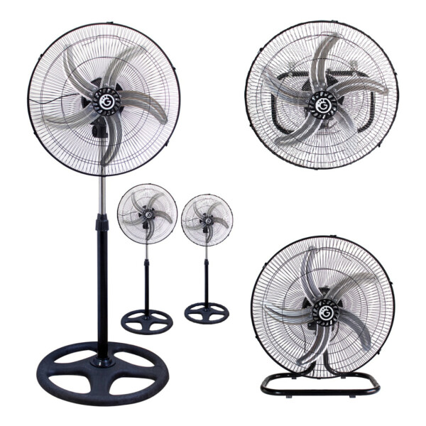 Ventilador Pie Silencioso Goldtech Pack 3 En 1 X3 Gtia Ventilador Pie Silencioso Goldtech Pack 3 En 1 X3 Gtia