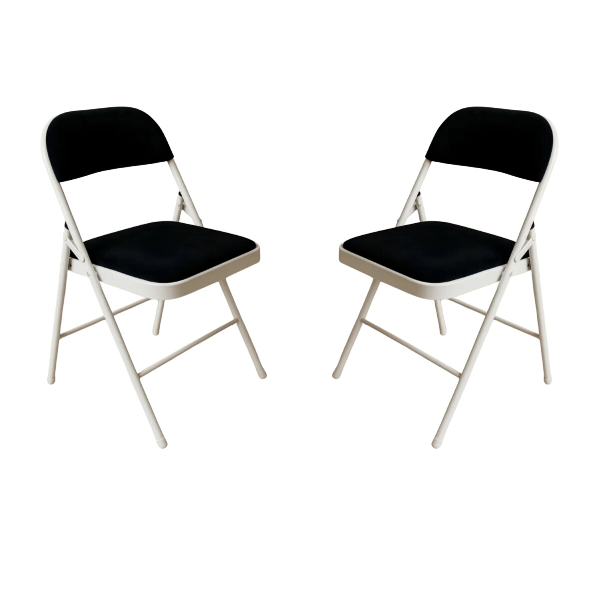 Set x 2 Sillas Plegables Acolchonada modelo Nova - Negro 