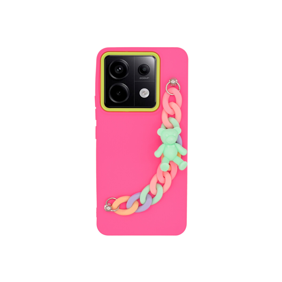 Protector para Xiaomi Redmi Note 13 Pro 5G fucsia correa oso 