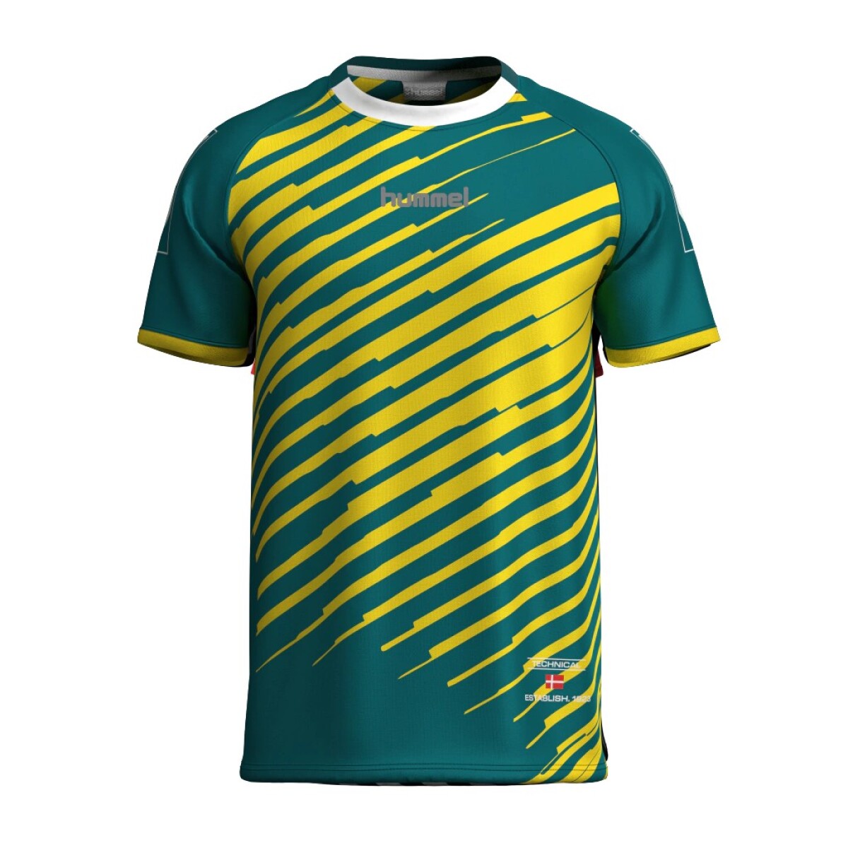 REMERA SUBLIMADA HOMBRE - TURIN VERDE AMARILLO 