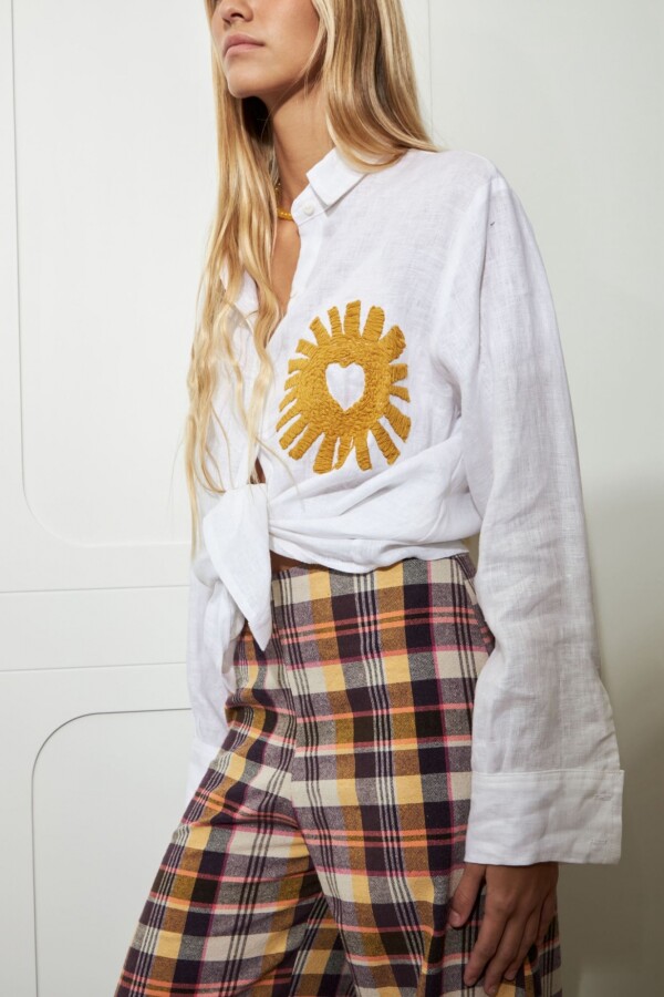 Camisa Bordada Sun Lovers