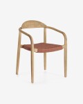 Silla Nina madera maciza de acacia y cuerda terracota FSC 100%