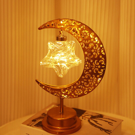 Lámpara Media Luna De metal Estrella
