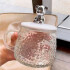 Taza de vidrio c/tapa osito y cucharita 350ml (OW1001) Taza De Vidrio C/tapa Osito Y Cucharita 350ml (ow1001)
