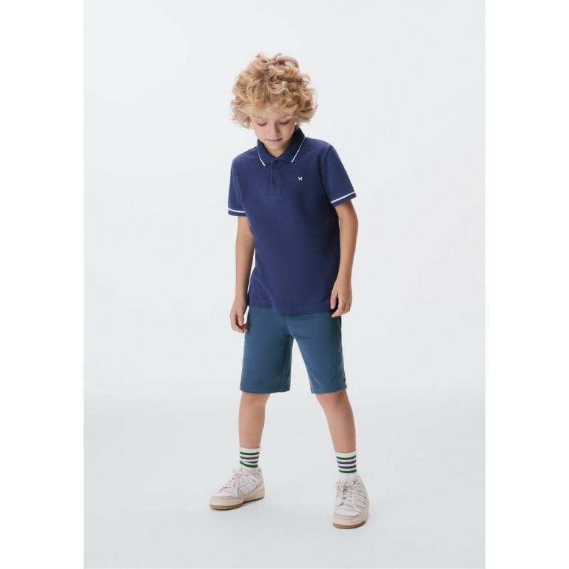 CAMISA POLO MM MASC AZUL MEDIO