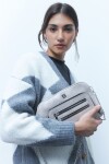 Bandolera doble cierre beige