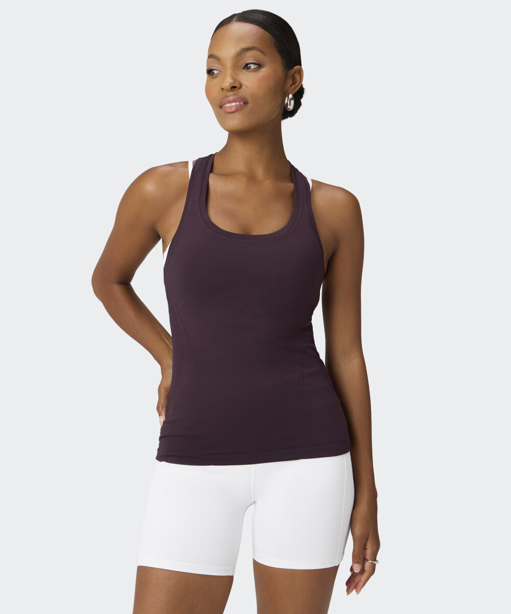 Musculosa Fabletics Tech+ Racerback - Oxblood 