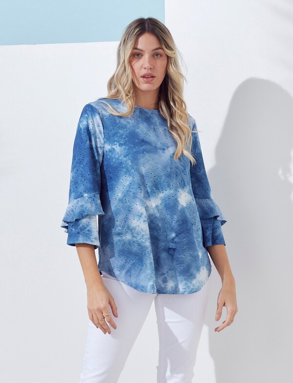Blusa Batik AZUL/MULTI