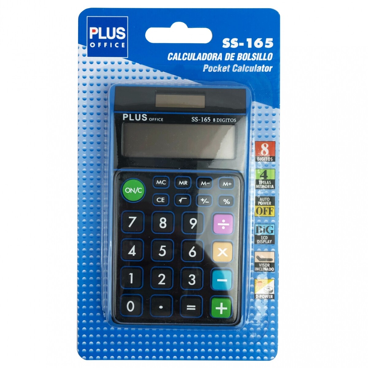Calculadora Plus Office SS-165 - Azul 