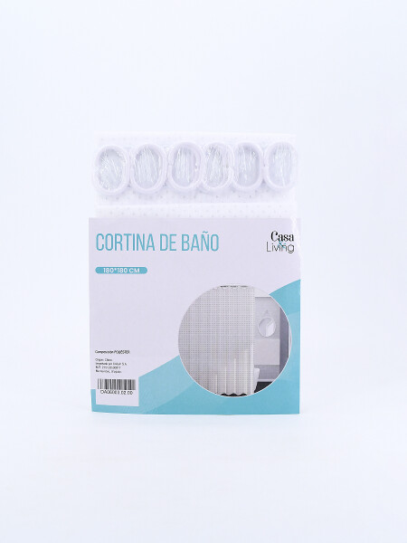 CORTINA POLYESTER DIAMANTE BLANCO