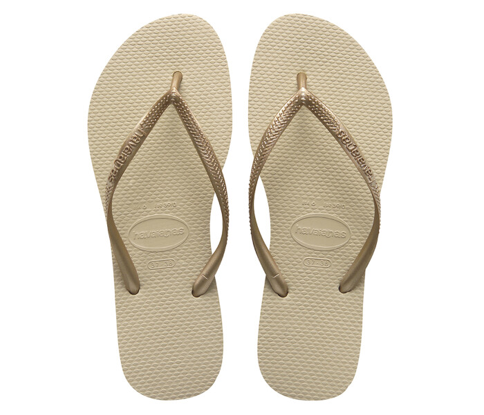 Havaianas Slim Gloss Bege Palha