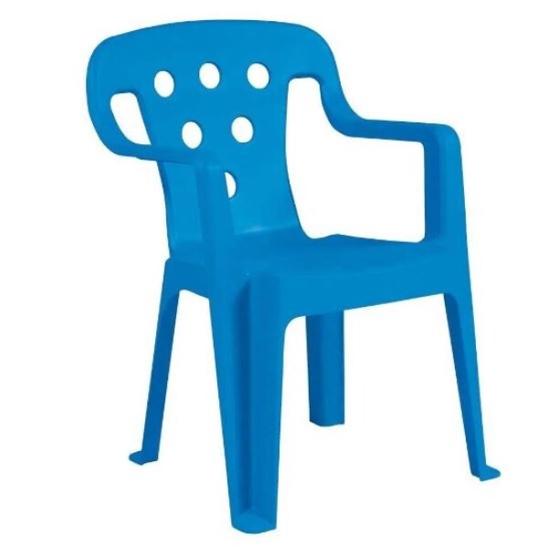 SILLA INFANTIL CON APOYA BRAZO AZUL AZUL