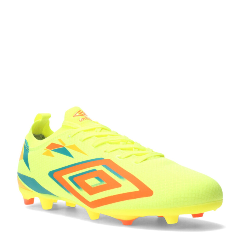 Championes de Fútbol Hombre Umbro Hit Hg Amarillo Lima - Anaranjado - Celeste