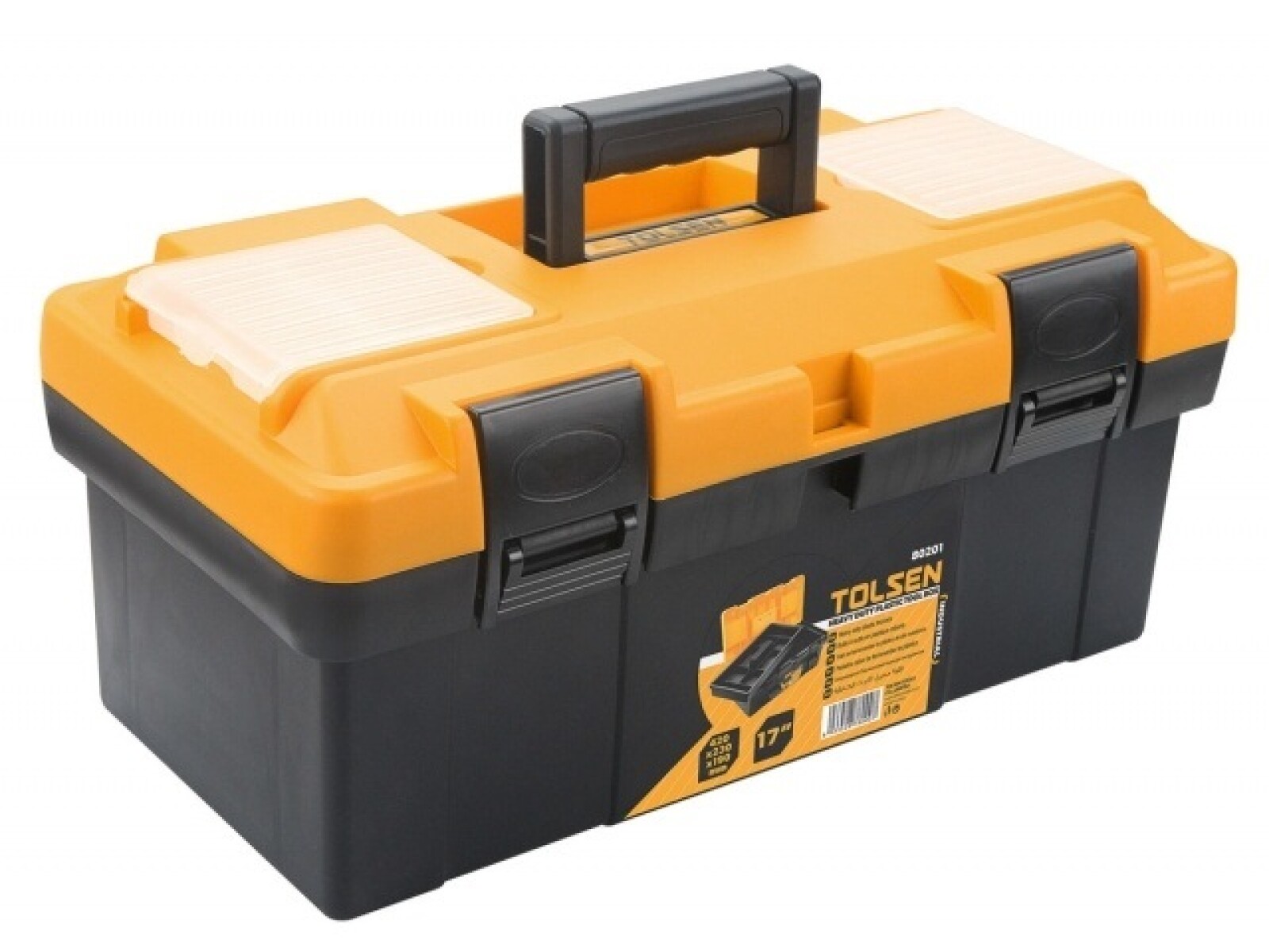 TOLSEN CAJA HERRAMIENTAS USO PESADO (INDUSTRIAL) 17P 