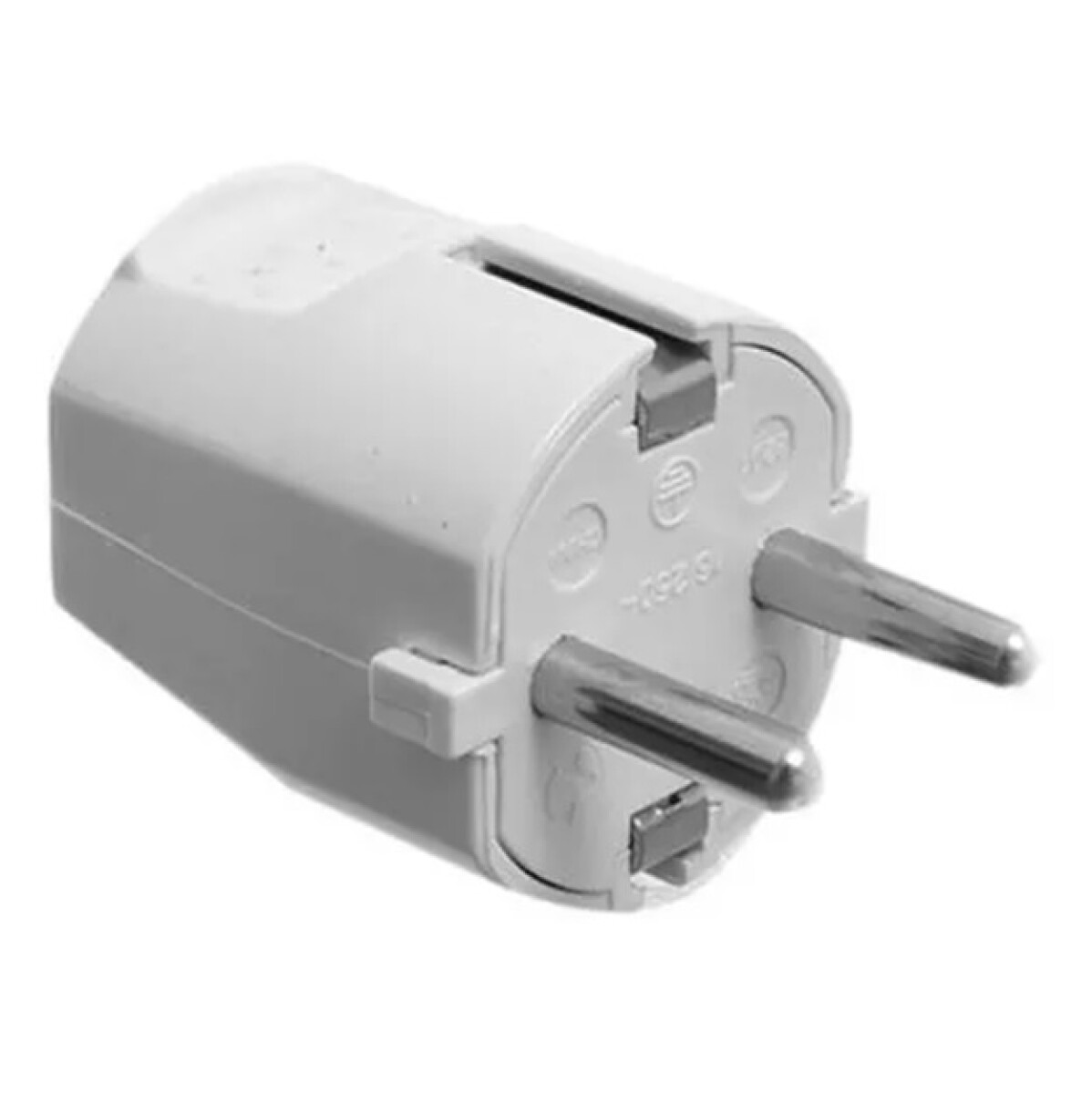 Ficha Schuko 2 Patas + Tierra 16A Blanca Contactum Conatel 