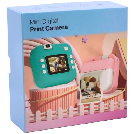 Cámara De Fotos Digital Infantil Doble Modo Instantánea Verde
