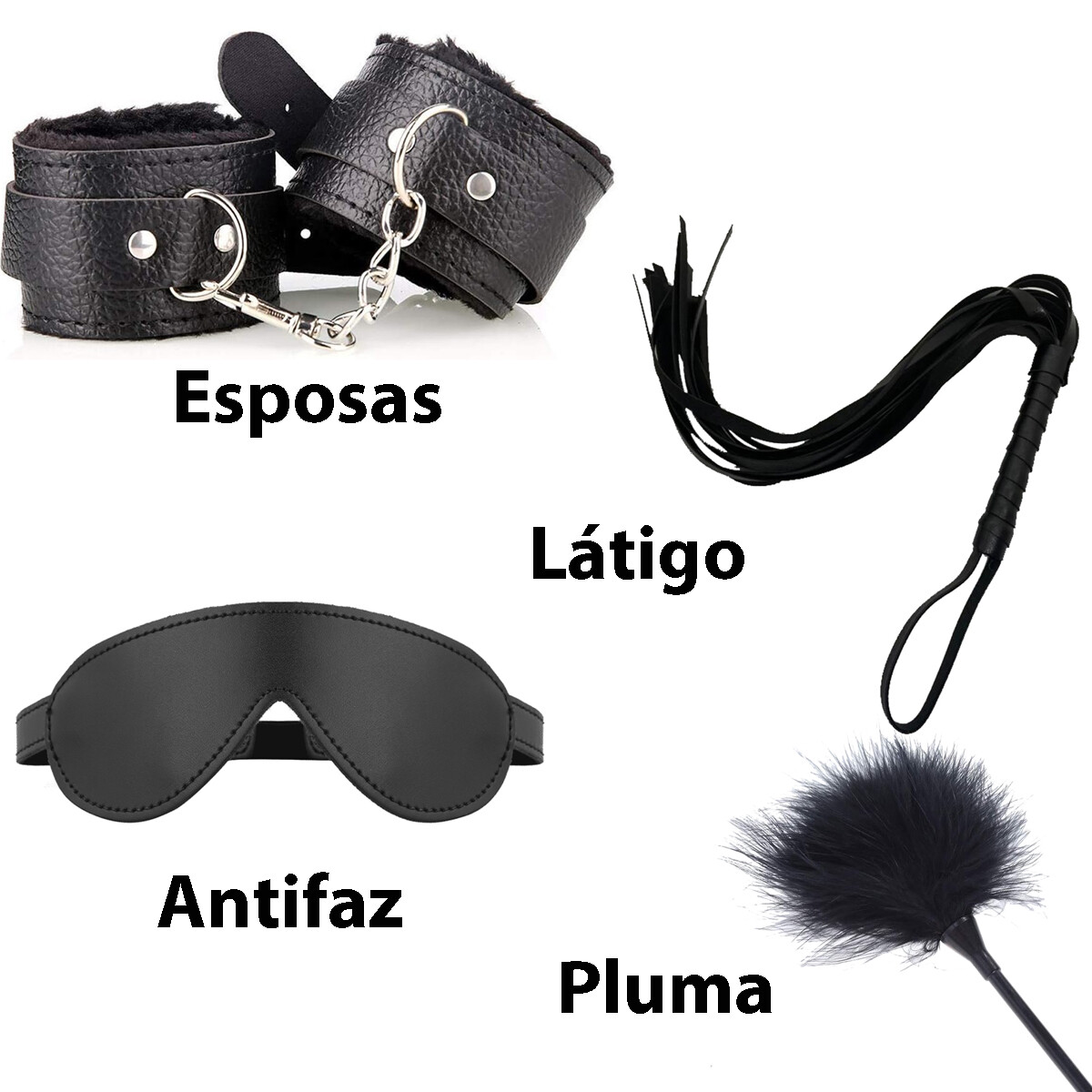 Kit Bdsm de 4 Piezas 