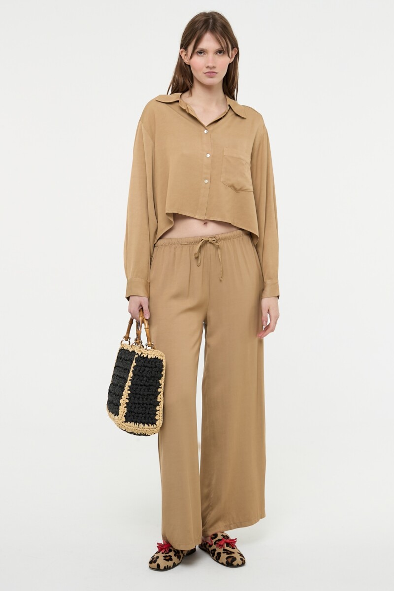 CAMISA CLASIC FIT Camel