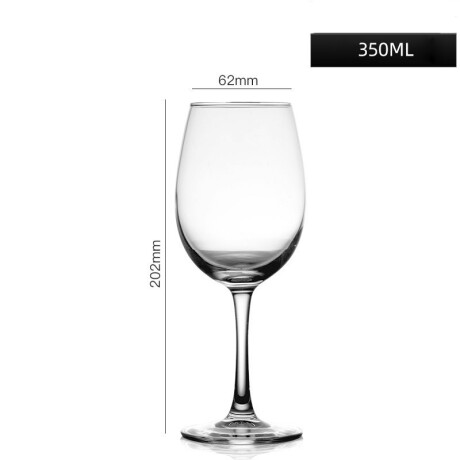 Juego De 6 Copas De Vino Vidrio 350ML Juego De 6 Copas De Vino Vidrio 350ML