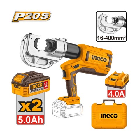 Crimpeadora hidráulica 20V c/ 2 batería y cargador ING1100