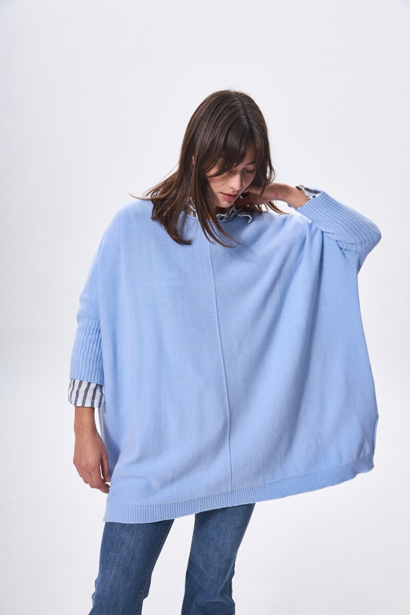 Sweater Orquidea - Celeste 