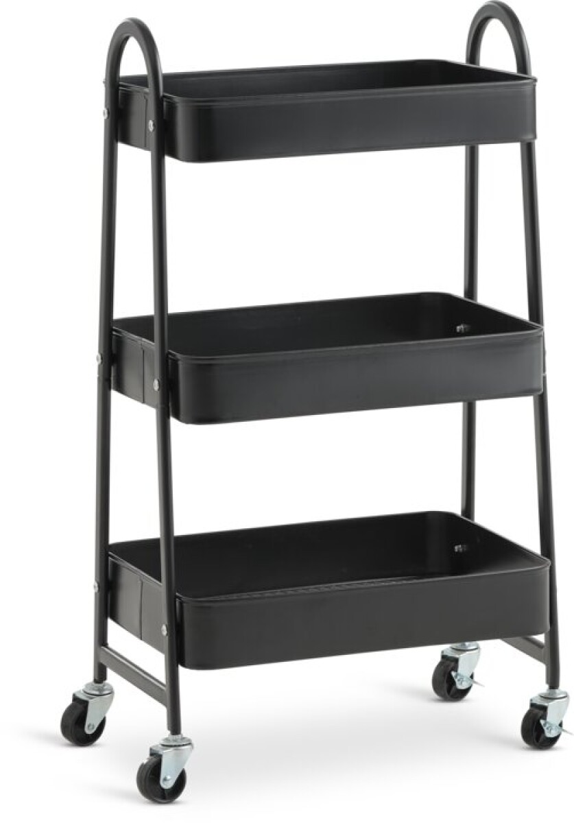 Carrito KANSTRUP acero negro 