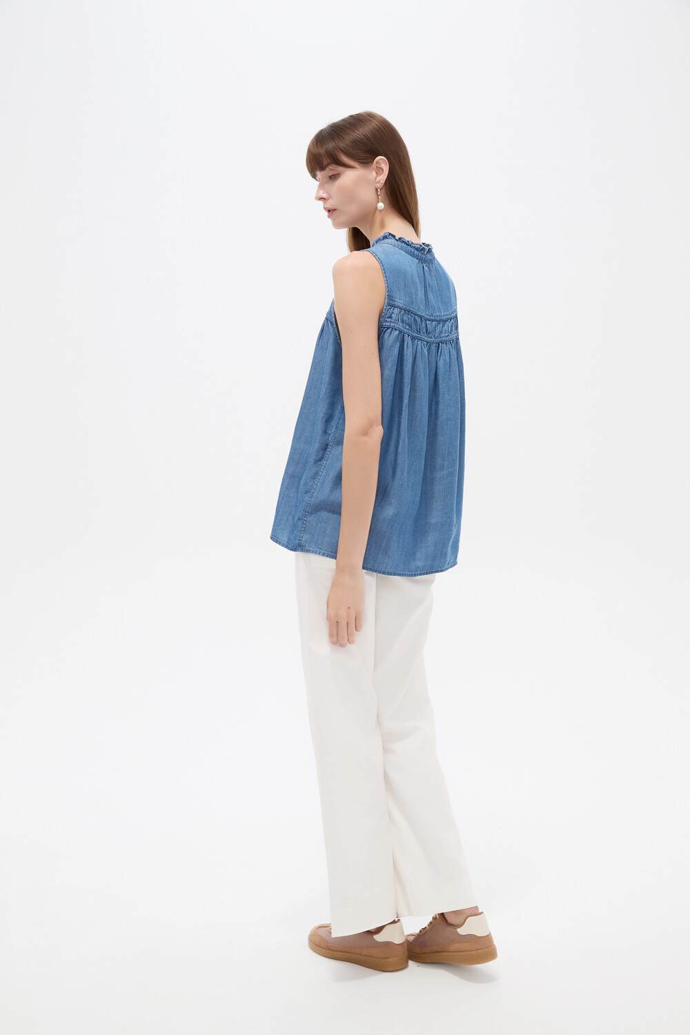 Musculosa Euame Azul Medio