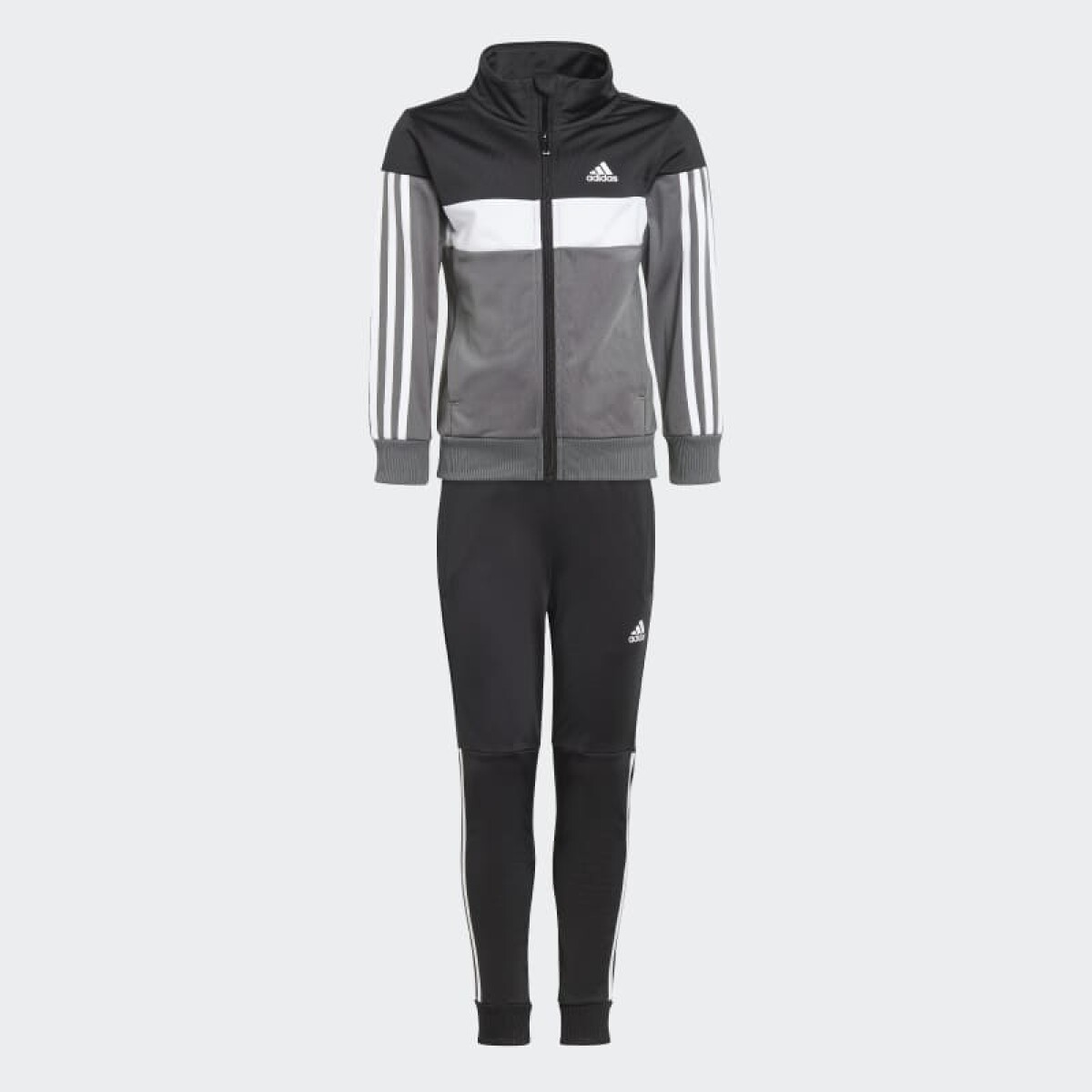 Conjunto Adidas Tiberio - Top:black/white/grey Five Bottom:black/white 